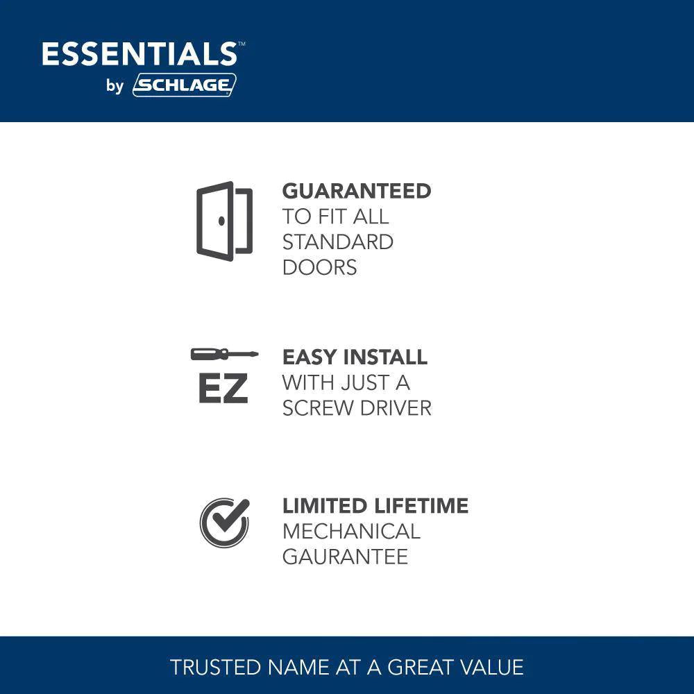 Brill Keyed Entry Knob and  Steel Single Cylinder Deadbolt Project Pack