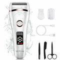 Rechargeable and Dry Painless Electric Women's Hair Shaver with LED Display