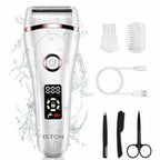 Rechargeable and Dry Painless Electric Women's Hair Shaver with LED Display