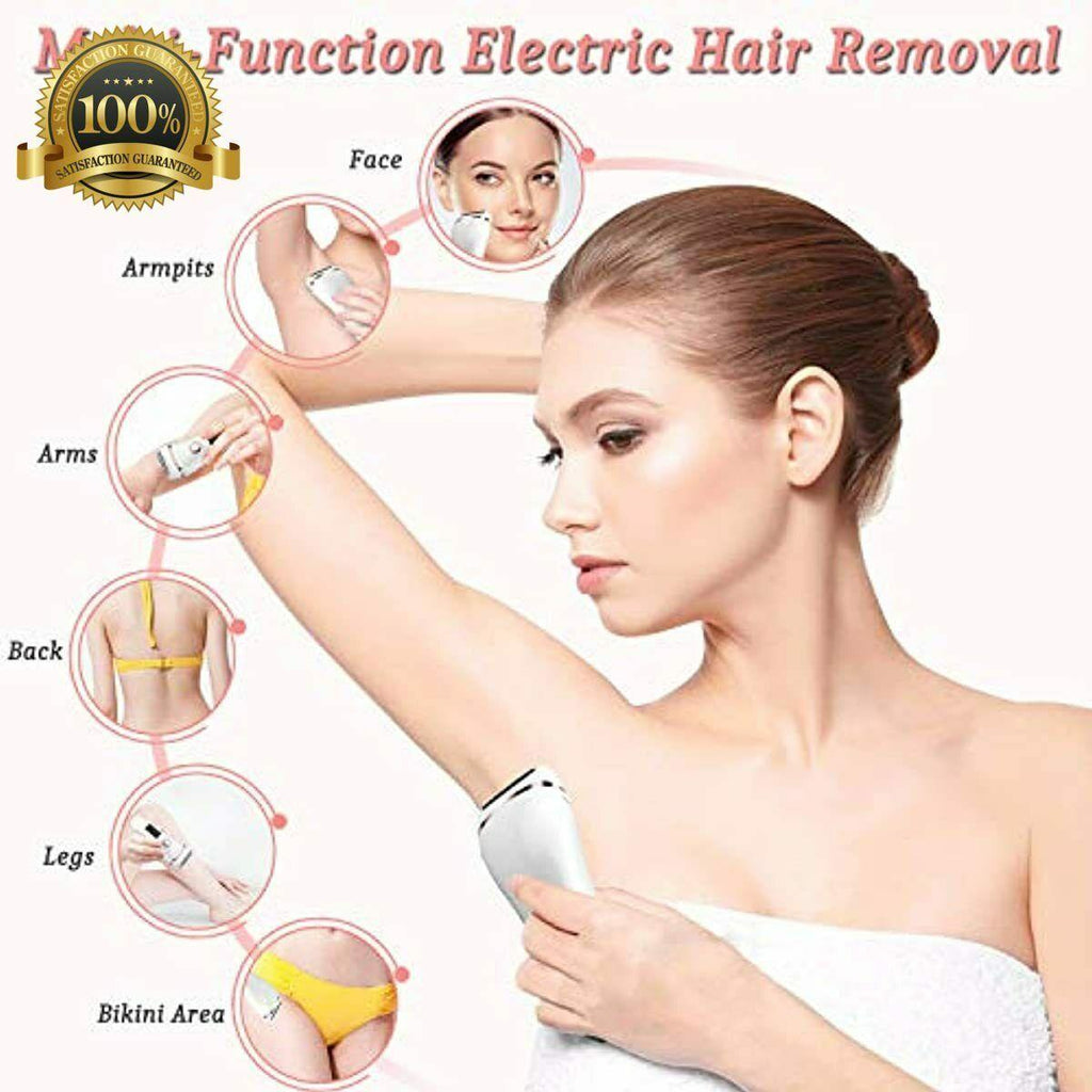 Rechargeable and Dry Painless Electric Women's Hair Shaver with LED Display