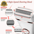 Rechargeable and Dry Painless Electric Women's Hair Shaver with LED Display