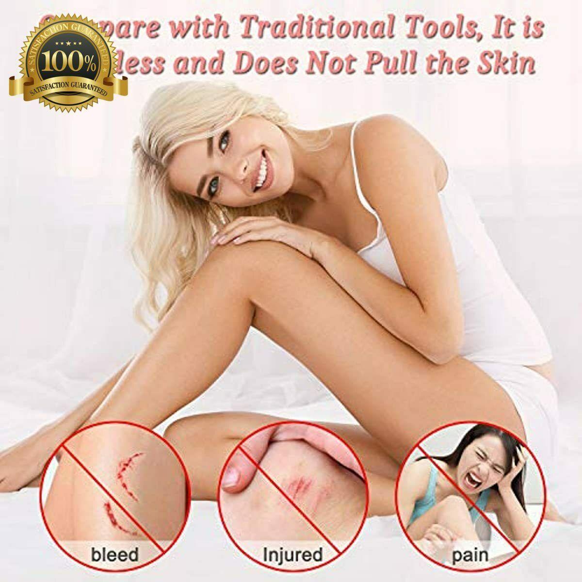 Rechargeable and Dry Painless Electric Women's Hair Shaver with LED Display