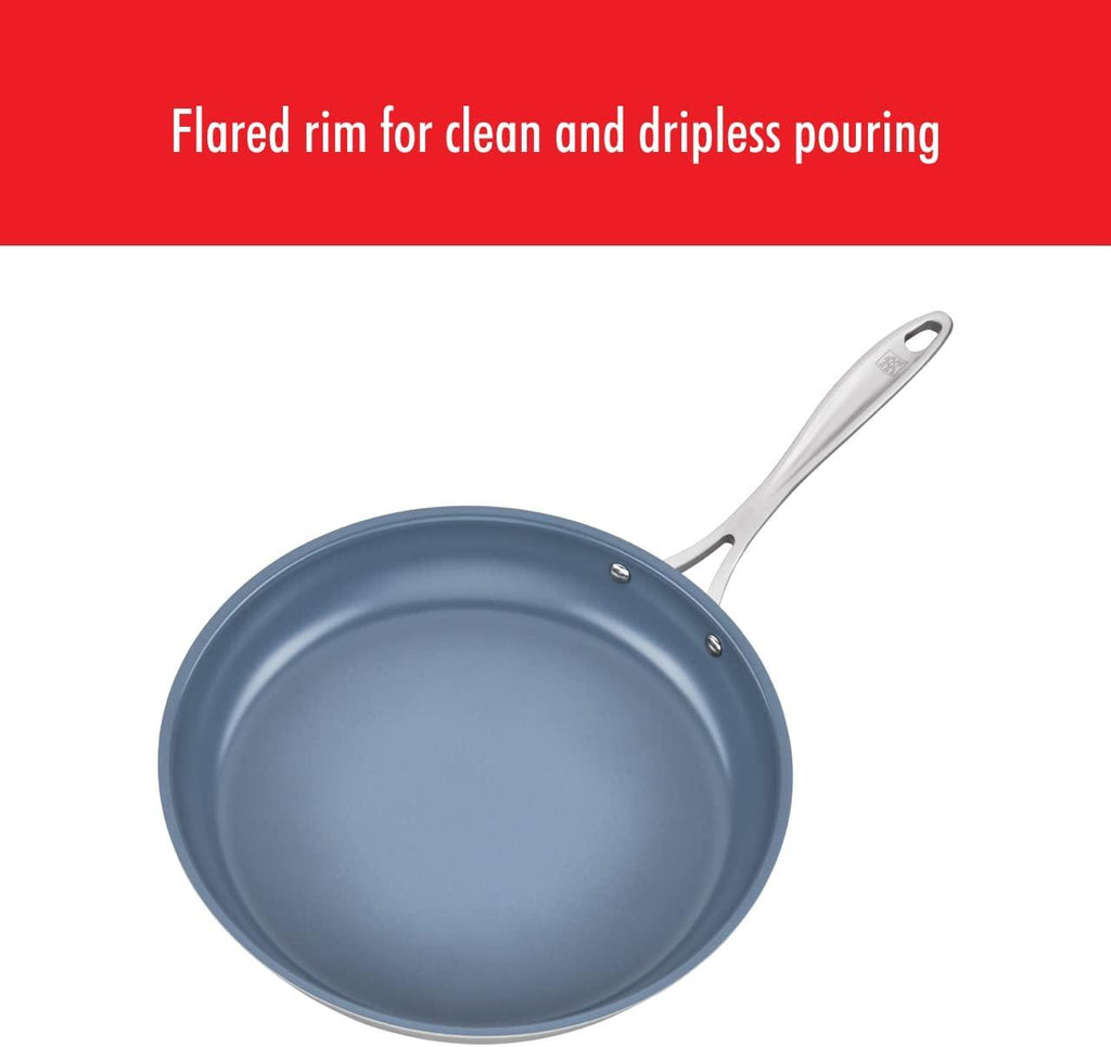 ZWILLING Spirit Ceramic Nonstick Fry Pan Set, 2-pc, Stainless Steel