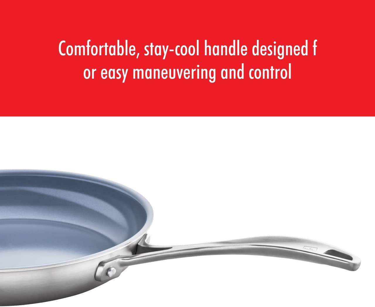 ZWILLING Spirit Ceramic Nonstick Fry Pan Set, 2-pc, Stainless Steel