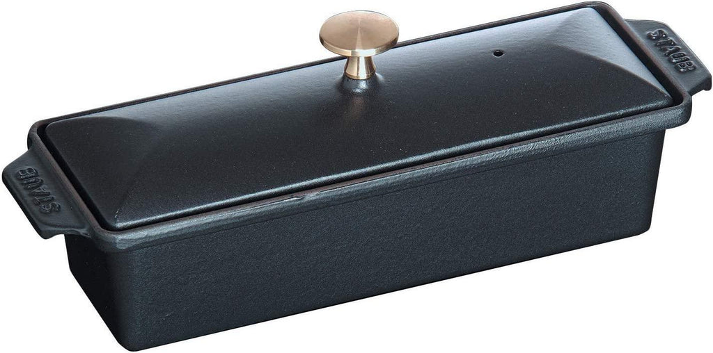 Staub Cast Iron 1.5-qt Large Rectangular Terrine - Matte Black, Made in France
