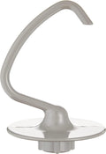 KitchenAid Coated Dough Hook, 4.5 and 5 Quart Tilt-Head Stand Mixers, Subtle Silver
