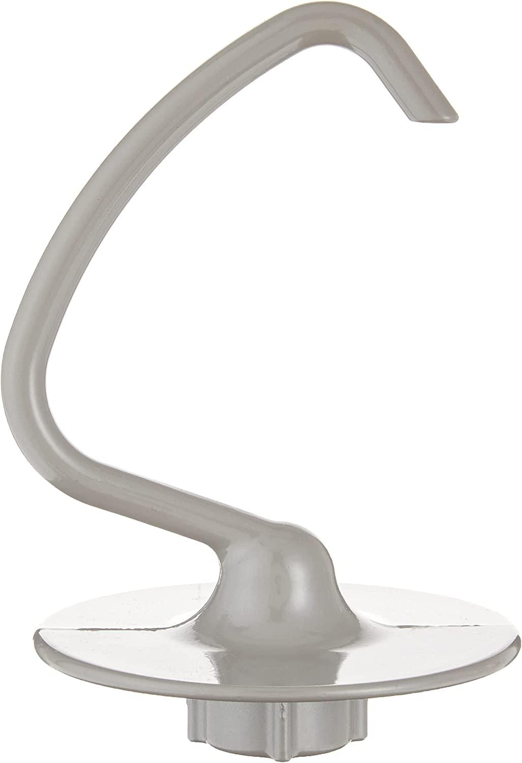 KitchenAid Coated Dough Hook, 4.5 and 5 Quart Tilt-Head Stand Mixers, Subtle Silver