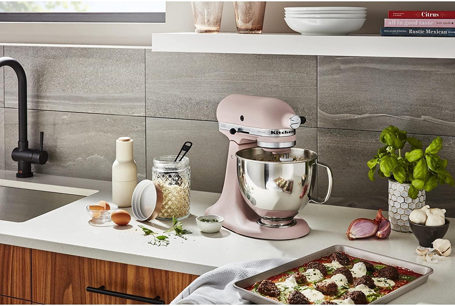 KitchenAid Artisan Series Stand Mixer, 5 Quart, Feathered Pink