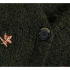 elegant v-neck emnroidery sweater