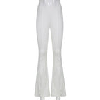 vintage hippe low waist flare trousers