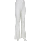 vintage hippe low waist flare trousers