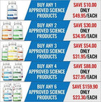 Approved Science® Garcinia MD - Increase Metabolism and Enhance Mood. All Natural & Vegan Friendly. 60 Capsules Per Bottle - 6 Bottle Supply