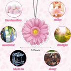 12 Pack Car Air Fresheners Butterfly Summer Flower Hanging for Women Girls Cute Air Freshener for Cars Mirror (Summer Flower)