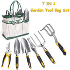 C.W.USJ Hand Tool  Steel Tool Set Planting Tools Pliers with Folding Bag 7Pcs Household Tool