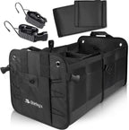 Starling's Car Trunk Organizer - Durable Storage SUV Cargo Organizer Adjustable (Black, 2 Compartments)