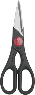 ZWILLING Twin Kitchen Shears, Multi-Purpose, Bottle Opener, Dishwasher Safe, Heavy Duty, Forged Stainless Steel Blades, Black