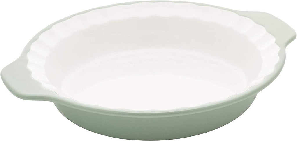 KitchenAid Vitrified Stoneware Pie Plate, 9-Inch, Pistachio