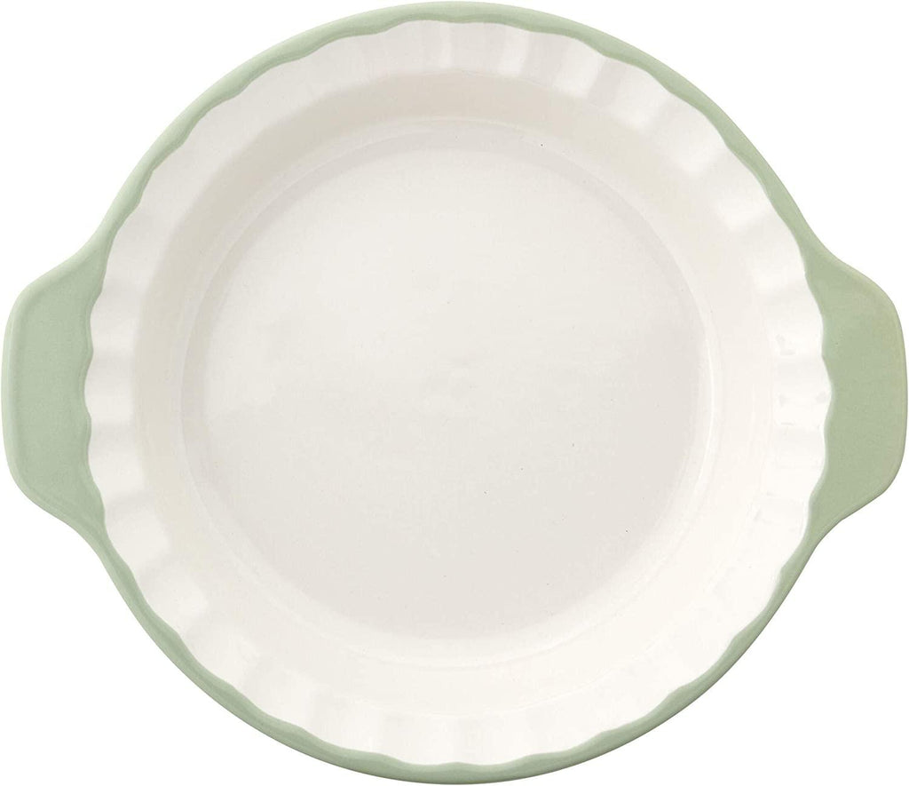 KitchenAid Vitrified Stoneware Pie Plate, 9-Inch, Pistachio