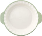 KitchenAid Vitrified Stoneware Pie Plate, 9-Inch, Pistachio
