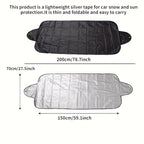 1pc Keep Your Car Protected From Snow And Sun With Our Foldable Windshield Cover