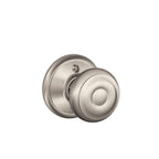 Camelot Satin Nickel Sense Smart Door Lock with Georgian Knob Door Handleset