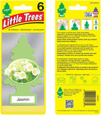 LITTLE TREES Air Fresheners Car Air Freshener. Hanging Tree Provides Long Lasting Scent for Auto or Home. Jasmin, 24 Air Fresheners