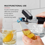 KitchenAid Classic Multifunction Can Opener / Bottle Opener, 8.34-Inch, Black