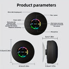 Shower Speaker, Portable Wireless Speaker With Suction Cup, USB Rechargeable Black Speaker With 2 Hours Play Time 3.7V/400mah Battery 5.0 Wireless Version Life For Parties, Bathroom, Travel, Home, And Outdoor (Suction Cups Must Be On A Smoo