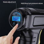 120W Car Air Inflator Pump, Wireless/Wired Electric Handheld Car Tire Inflatable Pump Portable Air Compressor For Tires Digital Auto Tire Inflator