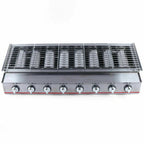 LarGas Grill Outdoor Party 8 Burner BBQ Grill Commercial Adjustable Height