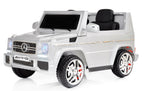 12V powered Mercedes AMG G65 Ride on electric car For Kids with Remote Control LED lights MP3 Leather Seat - Silver