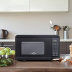 Walsh WSCMSR09BK-09 Countertop Microwave Oven,6 CooPrograms LED Lighting Push Button, 0.9 Cu. Ft/900W, Black