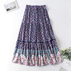 bohemian casual beach skirt