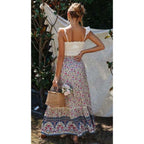 bohemian casual beach skirt
