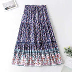 bohemian casual beach skirt