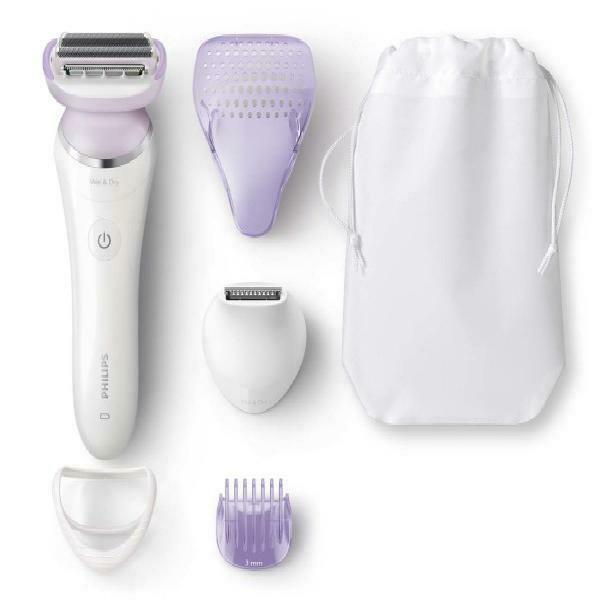 SatinShave PrestiWomens Electric Shaver, Cordless & Dry Use, 5 Ac