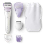 SatinShave PrestiWomens Electric Shaver, Cordless & Dry Use, 5 Ac