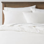 THREAD SPREAD King/California King Duvet Cover, 1000 Thread Count Sateen 1 Piece Egyptian Cotton Quality Duvet Cover, Pure Cotton Comforter Cover, Zipper Closure, 7 Corner Ties - (White)