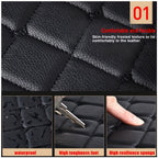 2pcs/4pcs Car Floor Mats Universal Waterproof Front Rear Full Set Auto Rugs Leather Car Carpet Accessories Interior