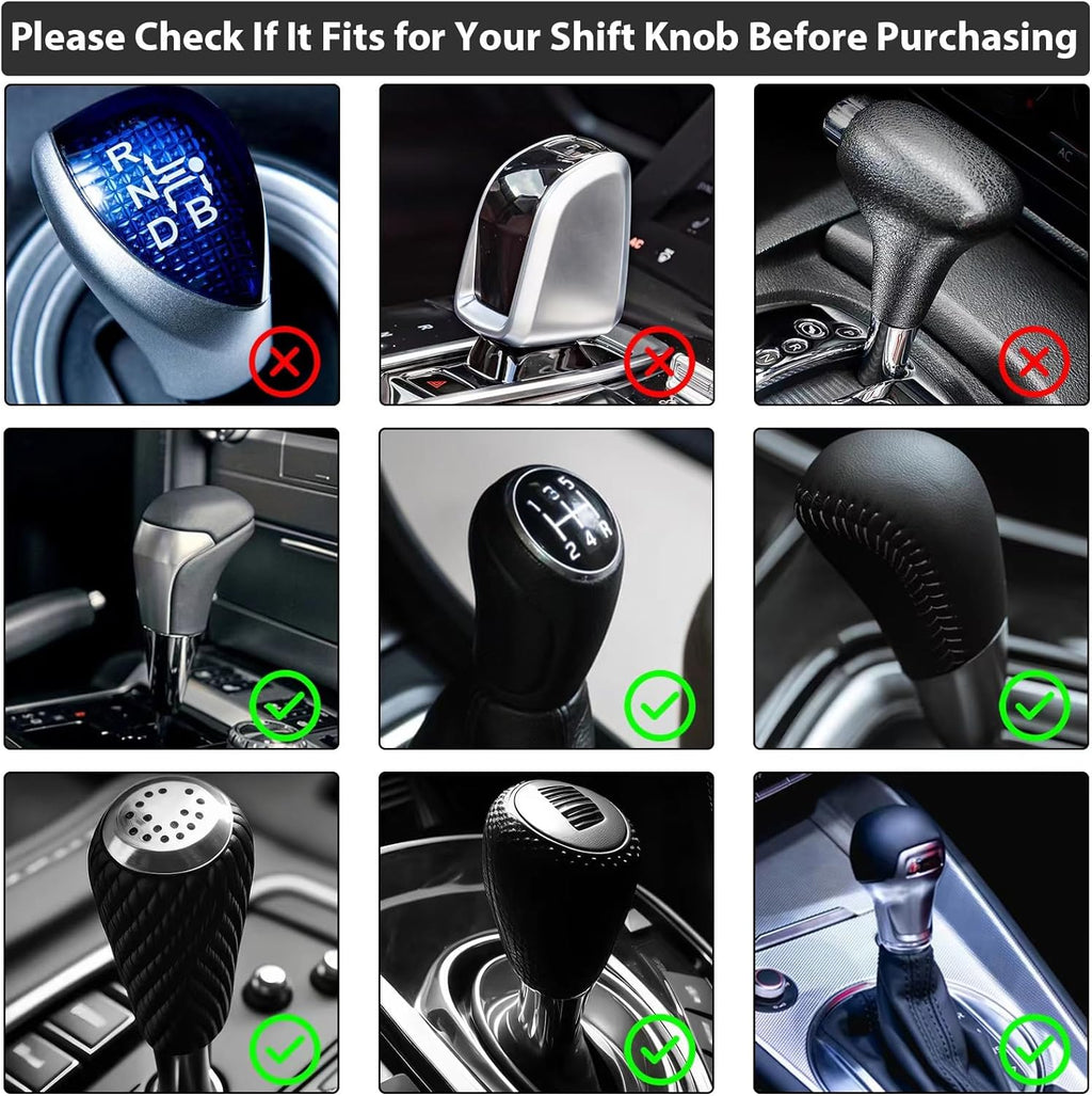 ZHSMS Gear Shift Cover, Universal Shift Knob Cover, Funny Sweater Hoodie for Gearshift, 4.7 Inch Car Shifter Stick Protector Decoration (Red Blue)