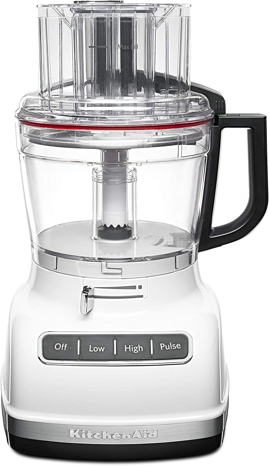 KitchenAid KFP1133WH 11-Cup Food Processor with Exact Slice System - White