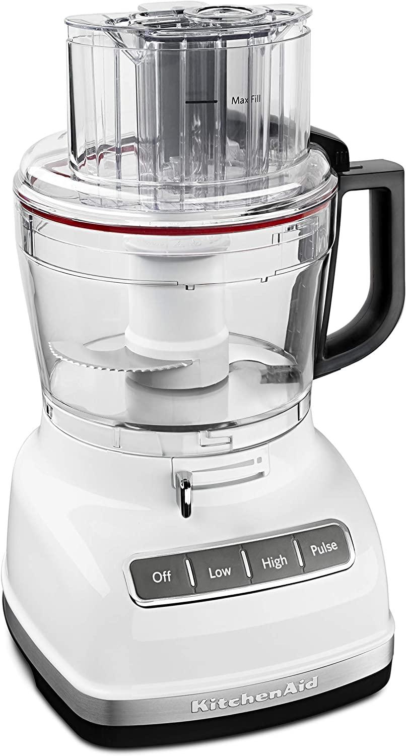 KitchenAid KFP1133WH 11-Cup Food Processor with Exact Slice System - White