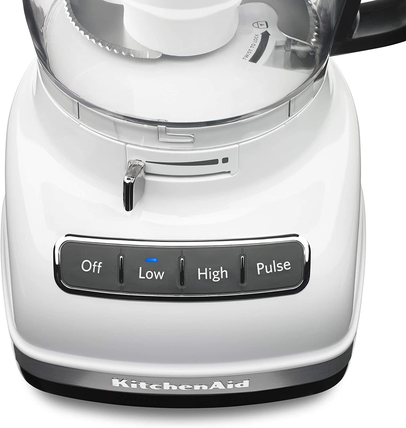 KitchenAid KFP1133WH 11-Cup Food Processor with Exact Slice System - White