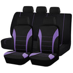 Upgrade Your Car with 9pcs Set of Universal Seat Covers: Airbag Safe, Five Seats, Black, Gray, Pink, Blue &amp; Red!