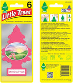 LITTLE TREES Air Fresheners Car Air Freshener. Hanging Tree Provides Long Lasting Scent for Auto or Home. Morning Fresh, 24 Air Fresheners