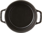 Staub Cast Iron 0.5-qt Round Cocotte - Matte Black, Made in France