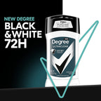 Degree Men UltraClear Antiperspirant Deodorant Black + White 4 count 72-Hour Sweat &amp; Odor Protection Antiperspirant For Men With MotionSense Technology 2.70 Ounce (Pack of 4)