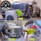 Chemical Guys CWS_402_64M Car Wash Starter Bundle - Mr. Pink Foaming Car Wash Soap, 64 fl oz (Half Gallon), Candy Scent + Green Chenille Wash Mitt (2 Items) Works on Cars, Trucks, SUVs, RVs &amp; More
