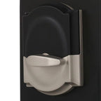 Camelot Aged Bronze Touch Electronic Deadbolt and Front Entry Door Handle with Accent Door Lever