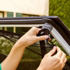 MunchkinBricaMagnetic Stretch to FitSun Shade, Black, 2 Pack